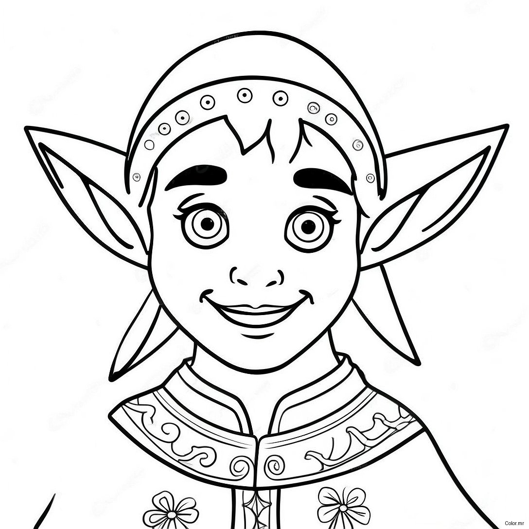 Pagina Para Colorir Elfo Realista 11677 9563