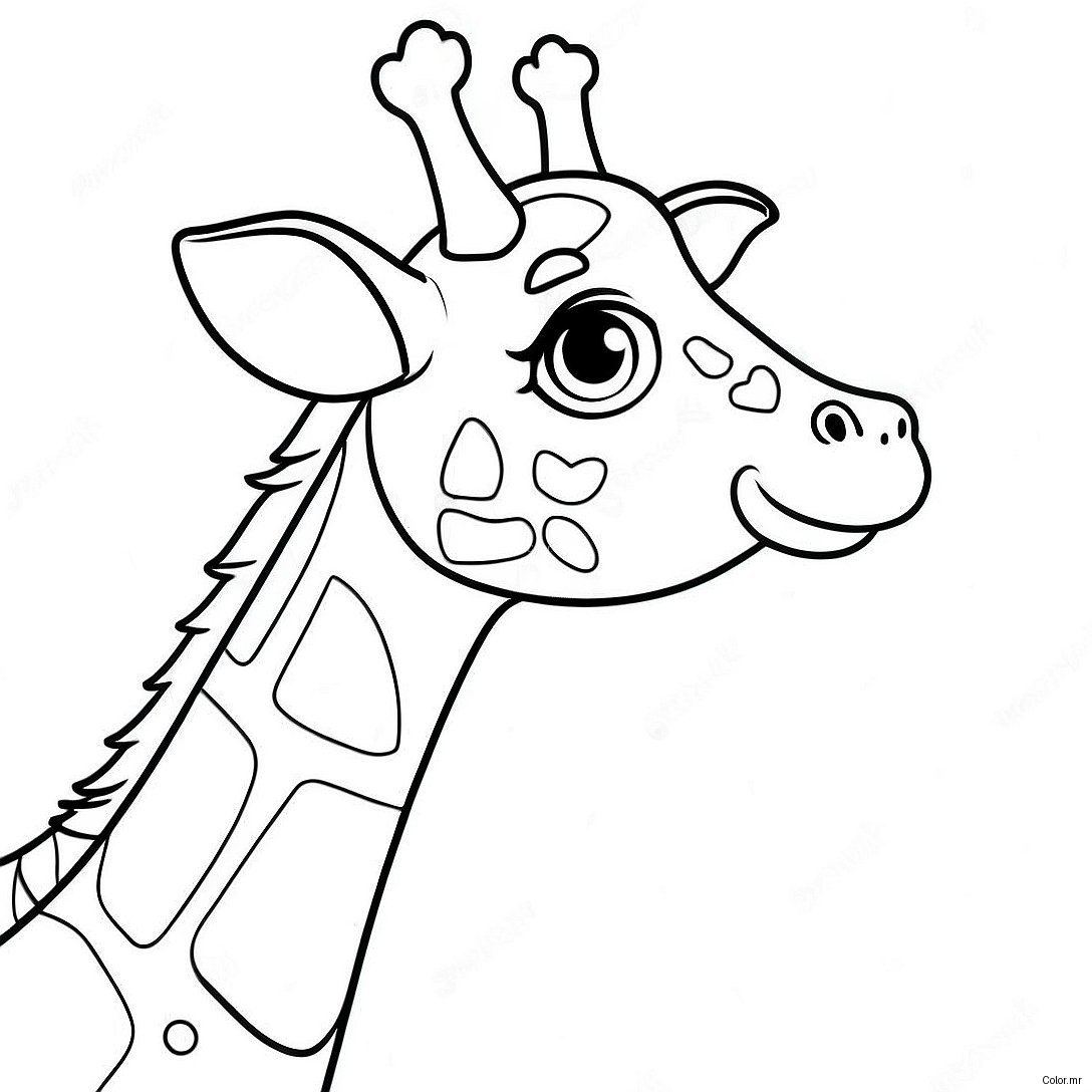 Pagina Para Colorir Girafa Realista 22043 20379