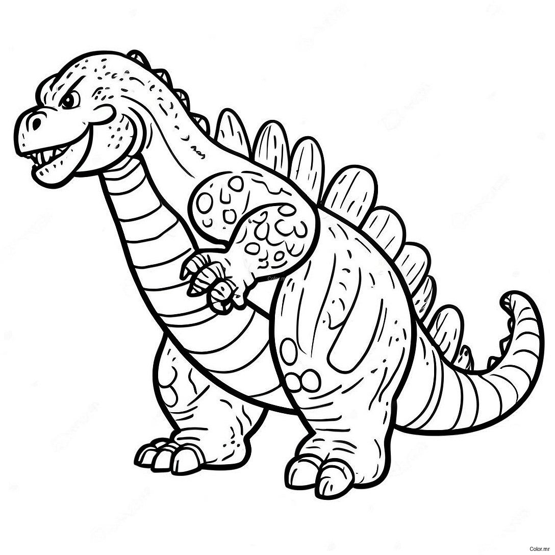 Pagina Para Colorir Godzilla Realista 47513 39523