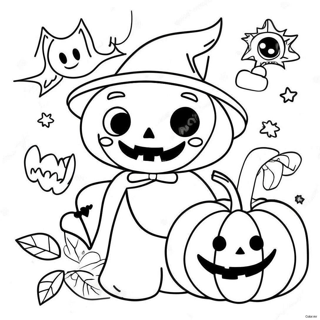 Pagina Para Colorir Halloween Vintage 15499 13128