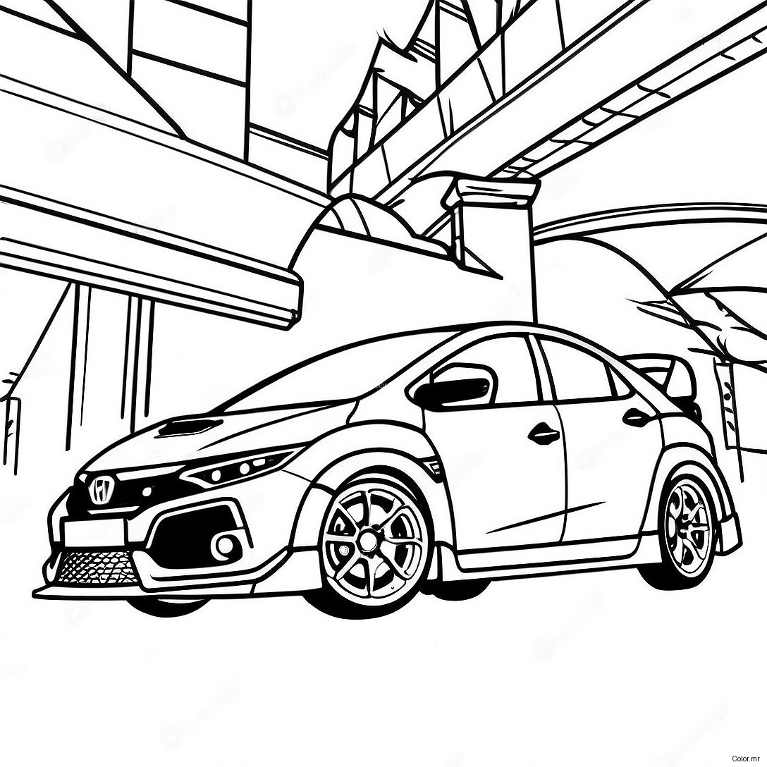 Pagina Para Colorir Honda Civic Type R 56701 47121