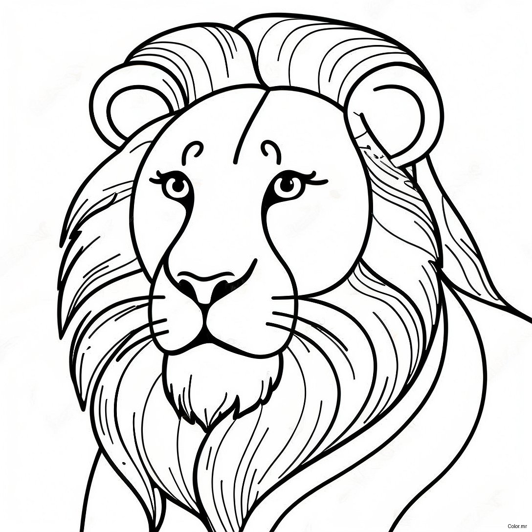 Pagina Para Colorir Leao Realista 8365 6783