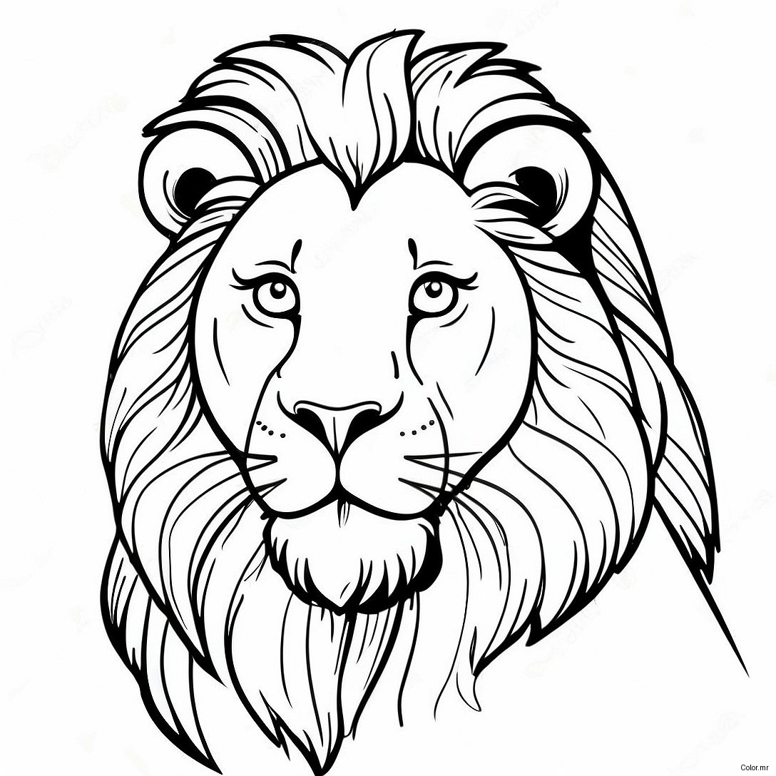 Pagina Para Colorir Leao Realista 8365 6784
