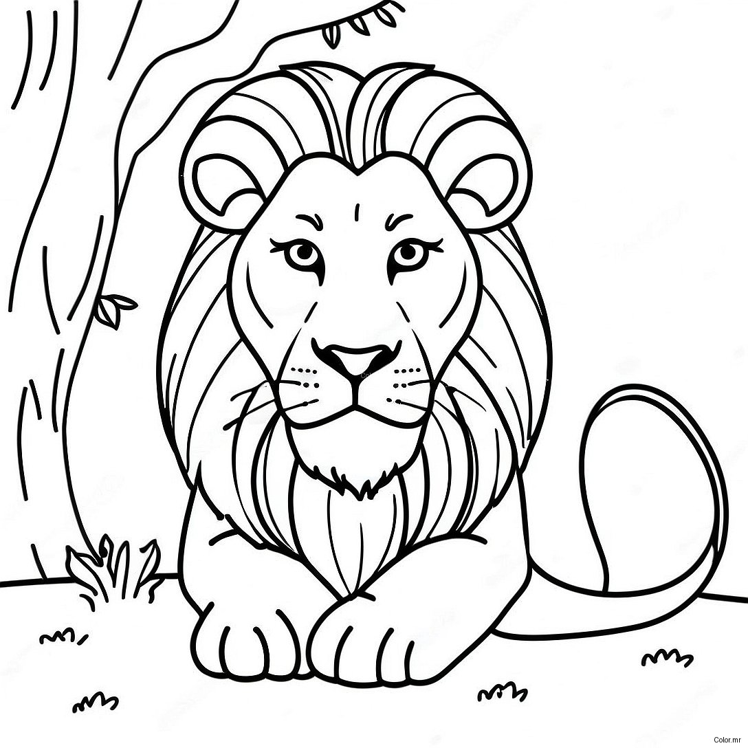 Pagina Para Colorir Leao Realista 8365 6861