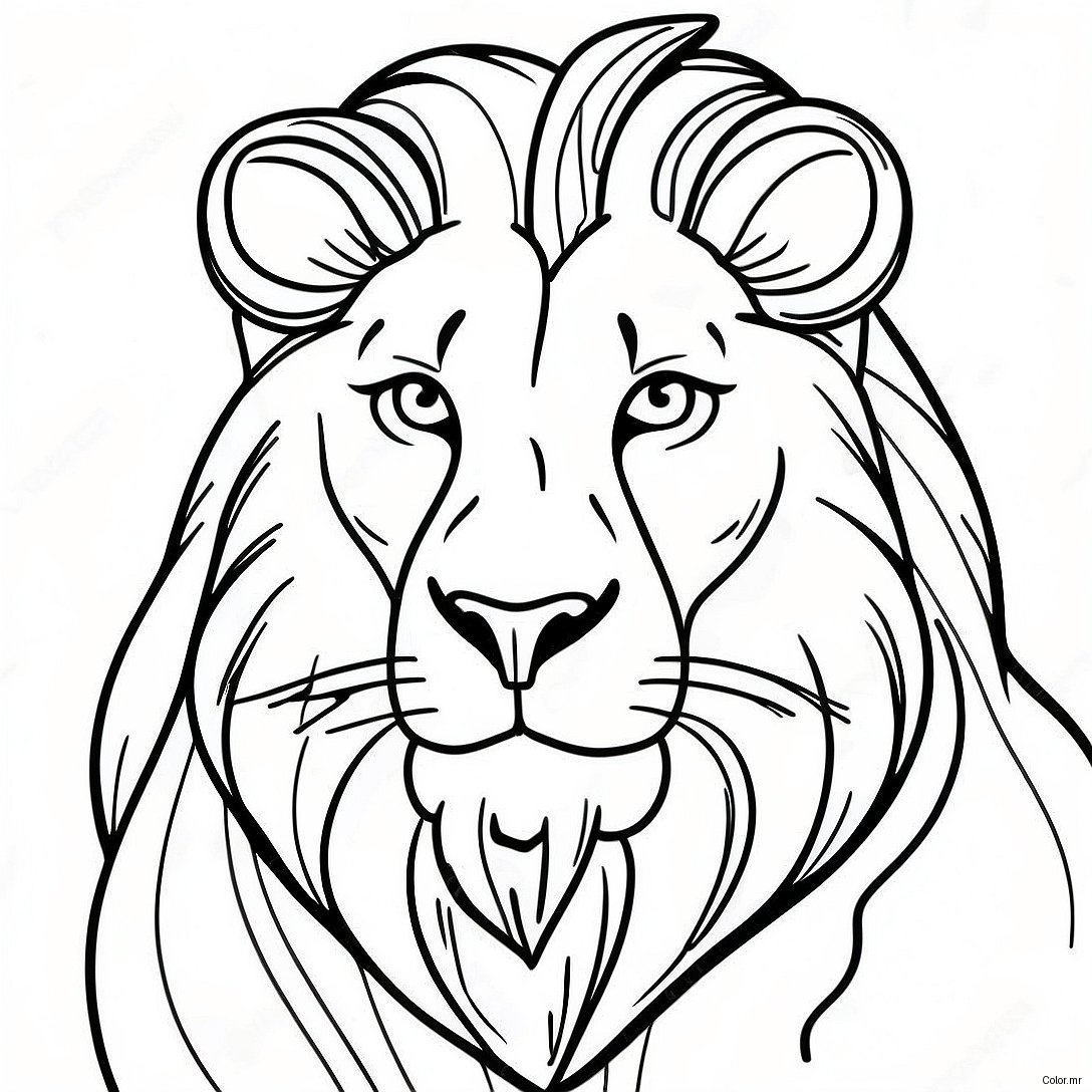 Pagina Para Colorir Leao Realista 8365 6862