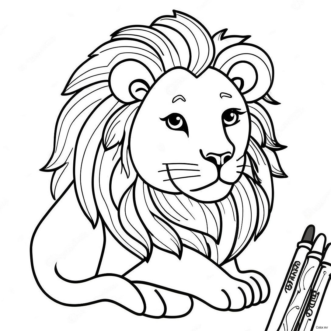 Pagina Para Colorir Leao Realista 8365 6863