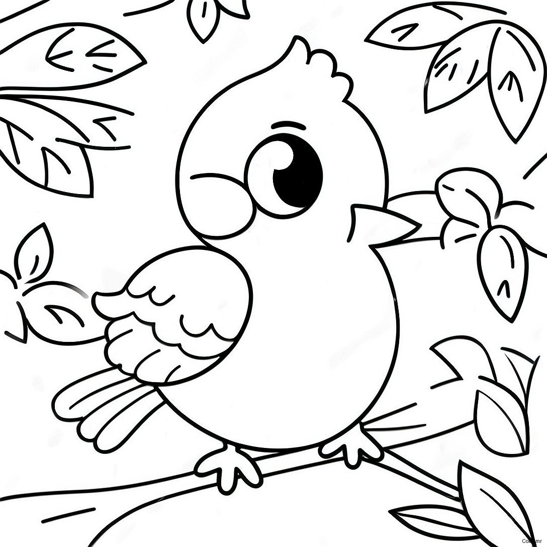 Pagina Para Colorir Passaro Realista 5583 4459