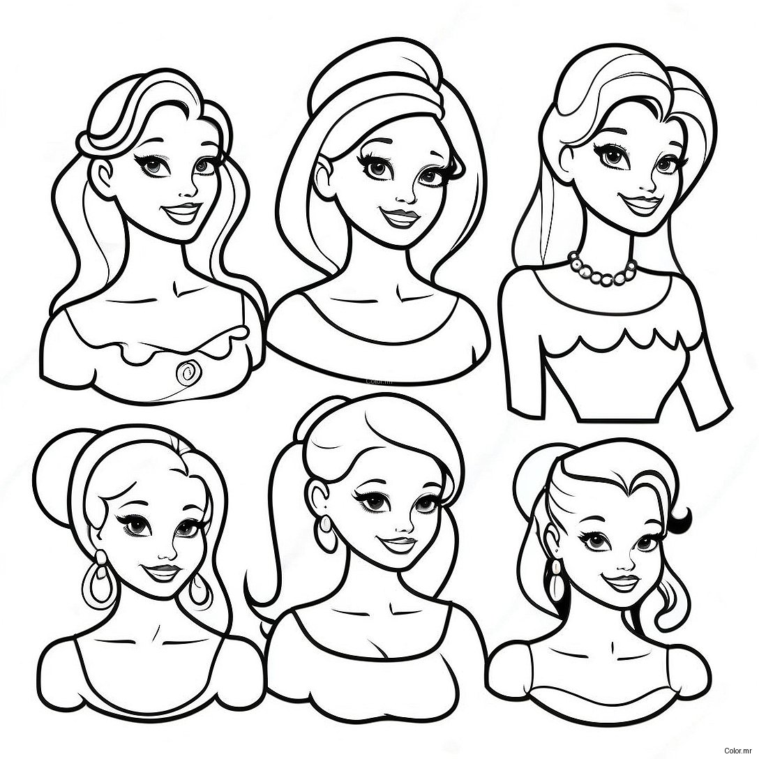 Pagina Para Colorir Princesas Da Disney Vintage Hipster 27143 24774