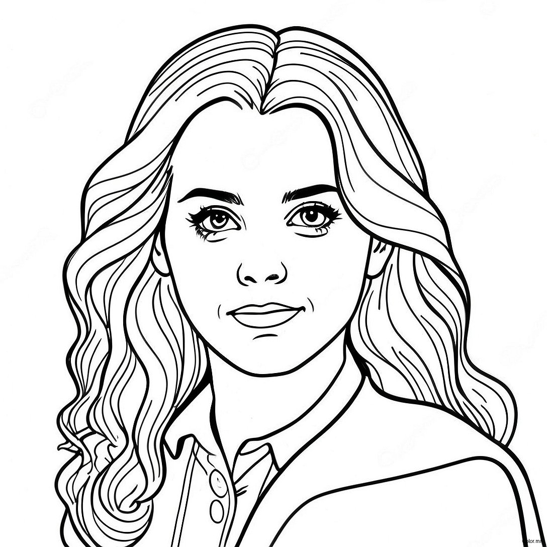 Pagina Para Colorir Realista Da Hermione Granger 32219 16670