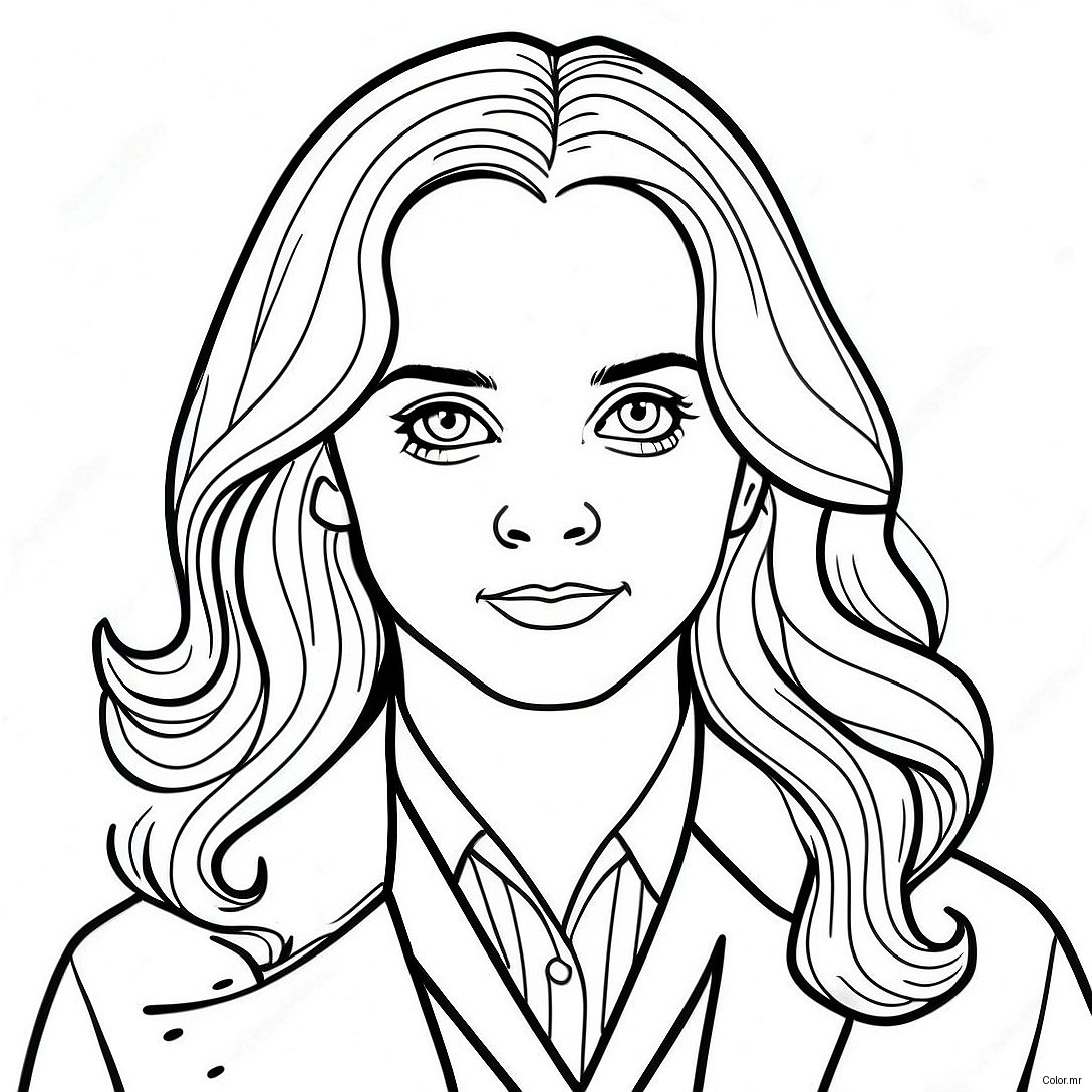 Pagina Para Colorir Realista Da Hermione Granger 32219 16671