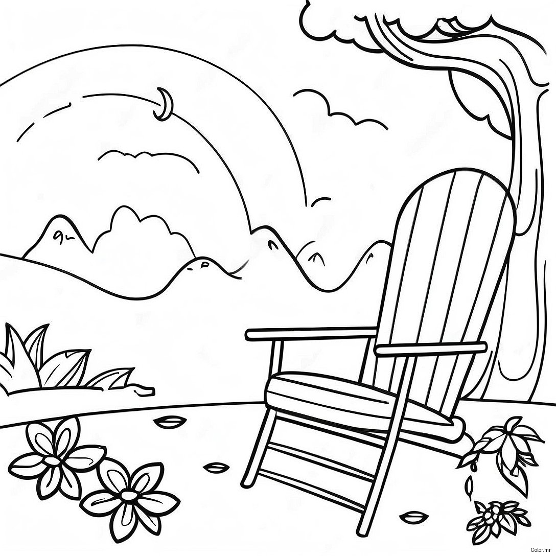 Relaxing Nature Scenes Mindfulness Coloring Page 53759 44803