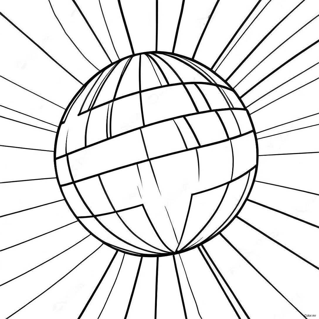 Shiny Disco Ball In A Nightclub Coloring Page 19959 18619