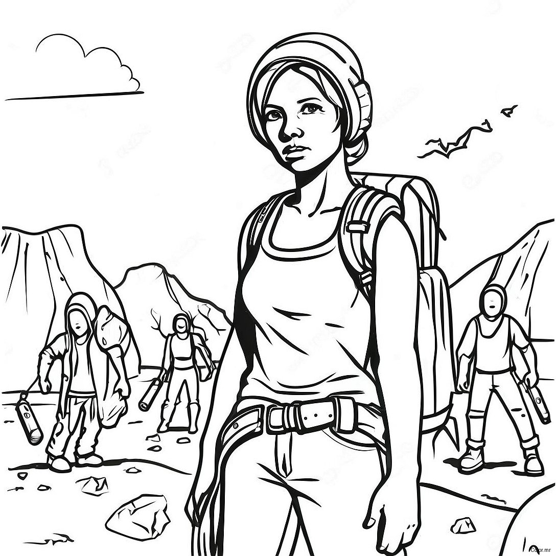 Survivors In A Post Apocalyptic World Coloring Page 62869 52054