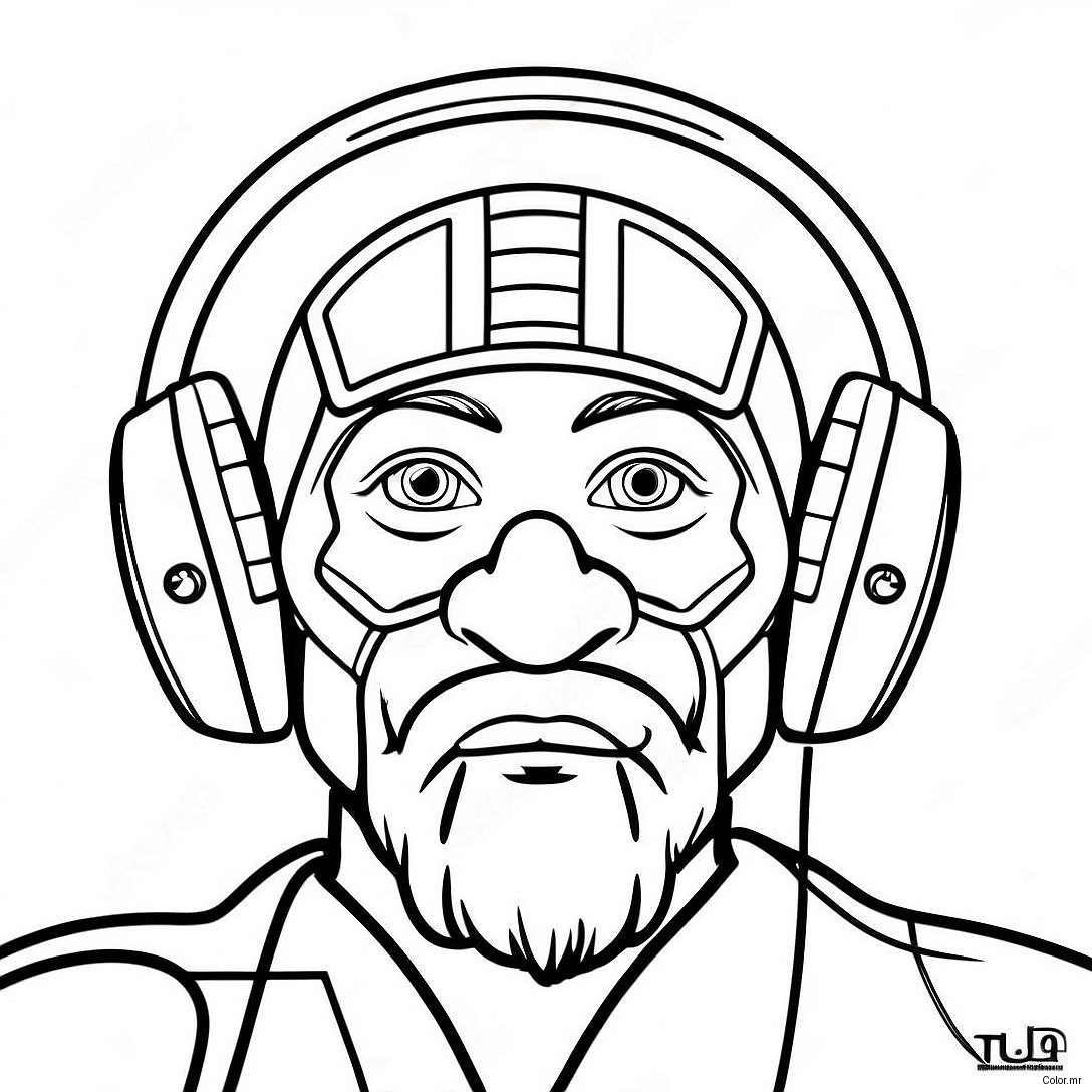 Titan Speakerman With Colorful Headphones Coloring Page 6325 5054