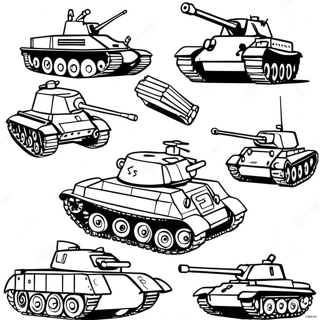 Ww2 Tanks And Vehicles Coloring Page 2623 2143