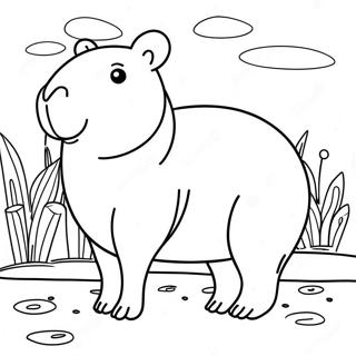 Pagina Para Colorir De Capivara 10016-8234