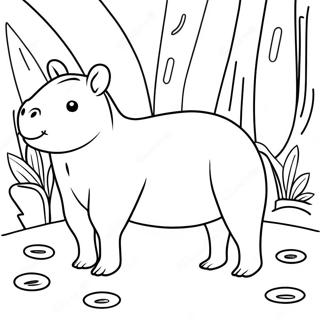 Pagina Para Colorir De Capivara 10016-8236