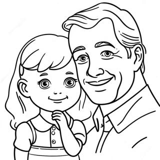 Pagina Para Colorir Da Doce Filha E Do Papai 10077-8285