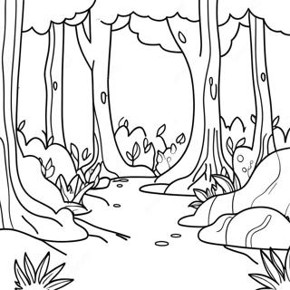 Pagina Para Colorir Da Floresta Fantastica 10106-8306