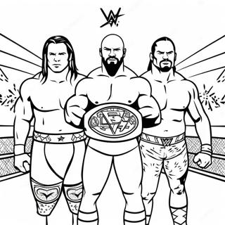 Pagina Para Colorir Da Luta Pelo Campeonato Da Wwe 10117-8318