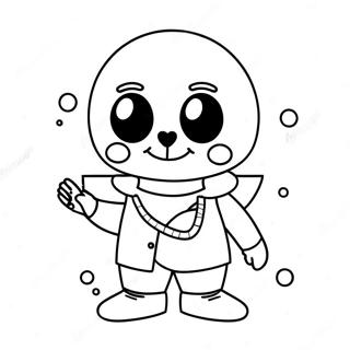 Pagina Para Colorir Do Personagem Sans 10136-8331