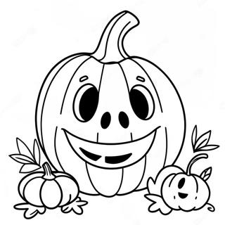 Pagina Para Colorir Do Jack O Lantern Sorridente 10167-8358