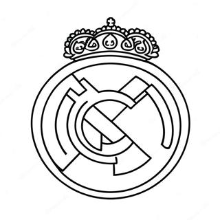 Pagina Para Colorir Do Logo Do Real Madrid 10236-8411