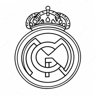 Pagina Para Colorir Do Logo Do Real Madrid 10236-8412