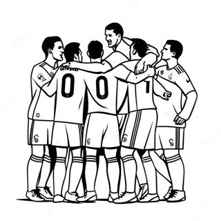 Pagina Para Colorir De Jogadores Do Real Madrid Celebrando 10237-8415