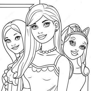 Pagina Para Colorir Da Barbie E Suas Amigas 10256-8426