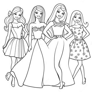 Pagina Para Colorir Da Barbie E Suas Amigas 10256-8427