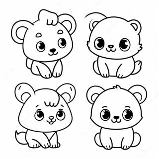 Pagina Para Colorir De Animais Adoraveis Em Miniatura 10296-8458