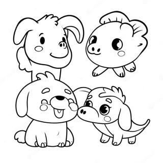 Pagina Para Colorir De Animais Adoraveis Em Miniatura 10296-8460