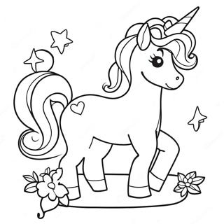 Pagina Para Colorir De Um Charmoso Unicornio Em Miniatura 10297-8462