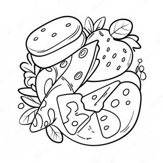 Pagina Para Colorir Da Letra Y Com Lanches Deliciosos 10327-8488