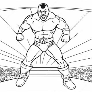 Pagina Para Colorir Do Lutador Da Wwe Pulando Sobre O Oponente 10357-8510