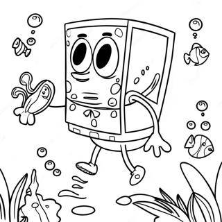 Pagina Para Colorir Da Aventura Subaquatica Do Bob Esponja 10378-8519