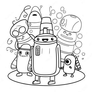 Pagina Para Colorir Da Aventura Dos Storybots 10388-8526