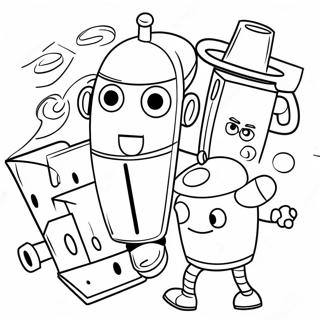 Pagina Para Colorir Da Aventura Dos Storybots 10388-8527