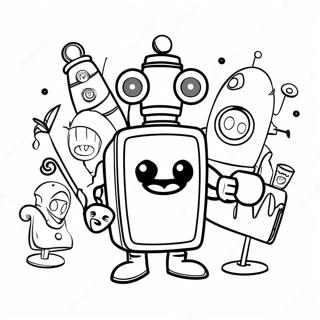 Pagina Para Colorir Da Aventura Dos Storybots 10388-8528