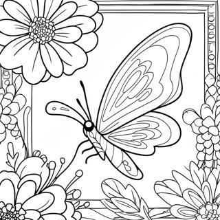 Pagina Para Colorir De Borboleta De Flor 10417-8547