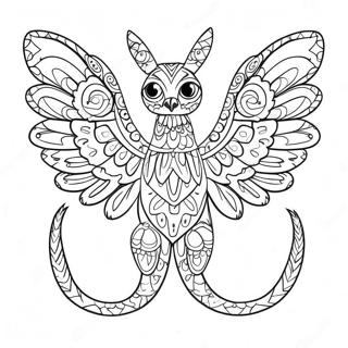 Pagina Para Colorir De Alebrije Colorido Com Asas 10428-8560