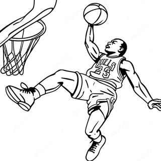 Pagina Para Colorir Do Michael Jordan Enterrando 10448-8574