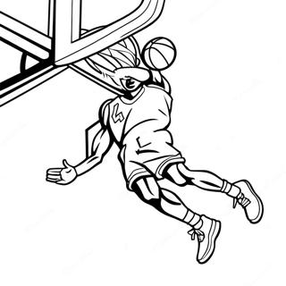 Pagina Para Colorir Do Michael Jordan Enterrando 10448-8575