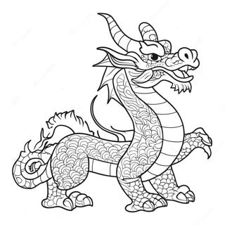 Pagina Para Colorir Do Dragao Chines 10457-8580