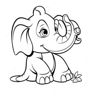 Pagina Para Colorir Do Elefante Bebado 10497-8611