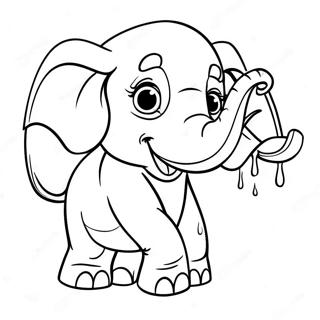 Pagina Para Colorir Do Elefante Bebado Brincalhao 10498-8614