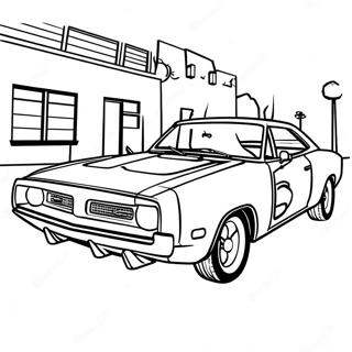 Pagina Para Colorir Do Dodge Charger Classico 1051-840