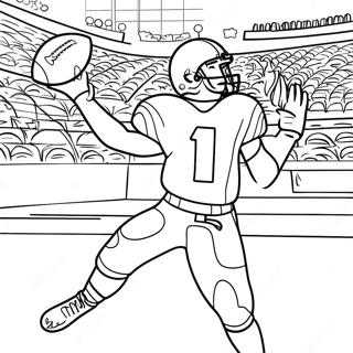 Pagina Para Colorir De Josh Allen Lancando Futebol 10568-8670