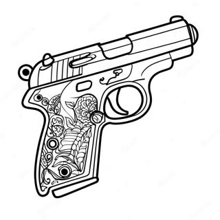 Pagina Para Colorir De Pistola Realista 1062-850